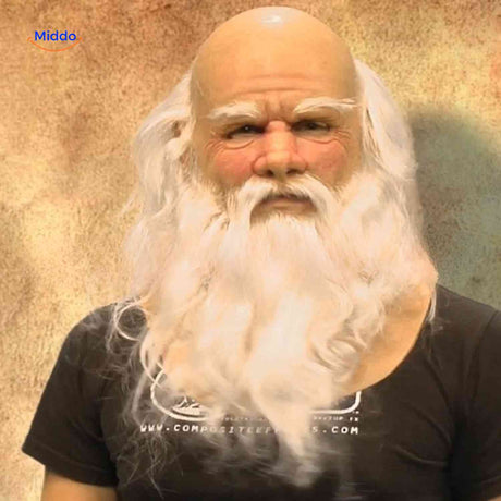 Gerontix Maske alter Mann mit weißem Bart www.middo.de