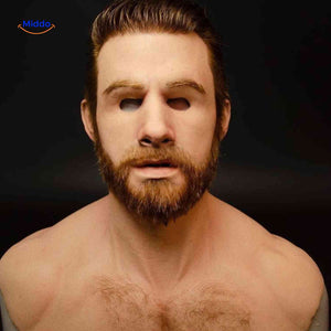Gerontix Maske aus realistischem Latex mit Bart - Jetzt bei www.middo.de erhältlich