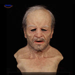 Gerontix Maske realistischer Latex-Opa mit Bart - www.middo.de