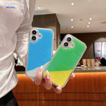 GlowSand Handyhüllen mit blauem und grünem Gelb-Verlaufeffekt www.middo.de