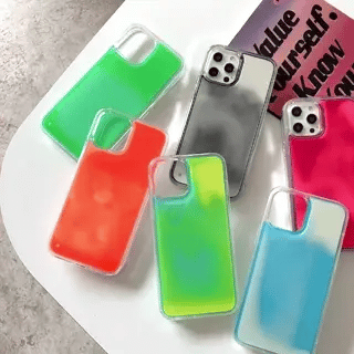 GlowSand Handytaschen-Set mit mehrfarbigem Flüssigkeitsdesign Mix www.middo.nl