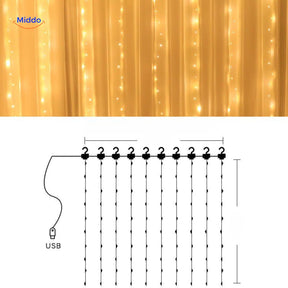 GlowStrand LED Türvorhang mit modischen Lichteffekten