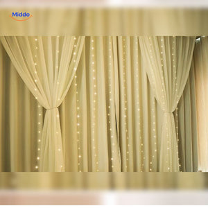 GlowStrand LED Vorhanglichteffekte mit Fernbedienung und USB www.middo.de