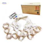 GlowStrand LED Vorhang mit Fernbedienung und Lichtsträngen www.middo.de