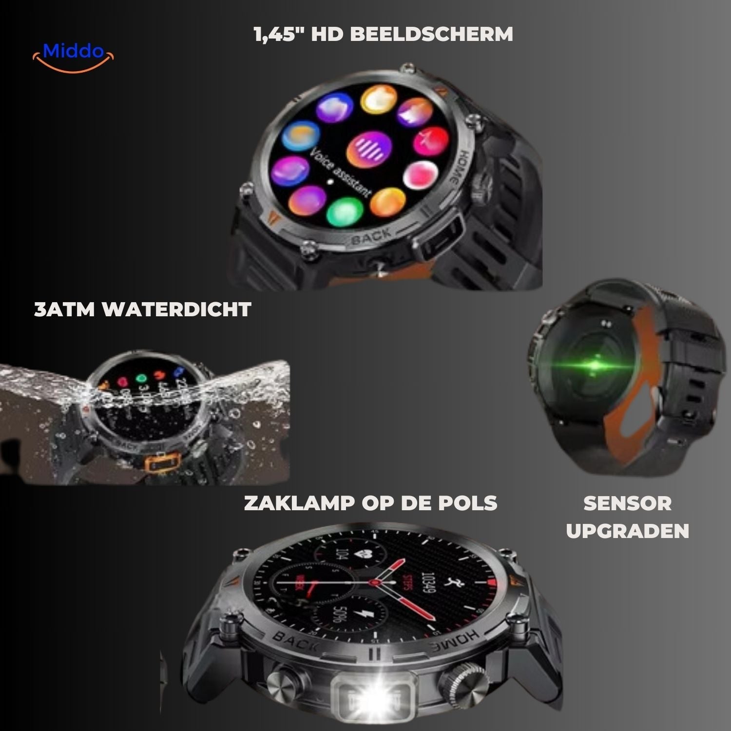 GlowTrack Uhr HD Bildschirm Uhr