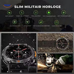 GlowTrack Uhr Slim Militär Uhr