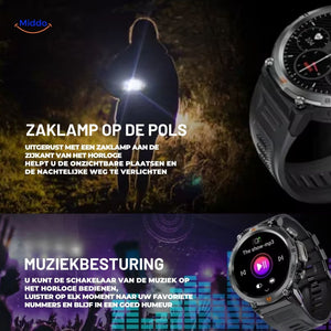 GlowTrack Uhr Taschenlampe Uhr