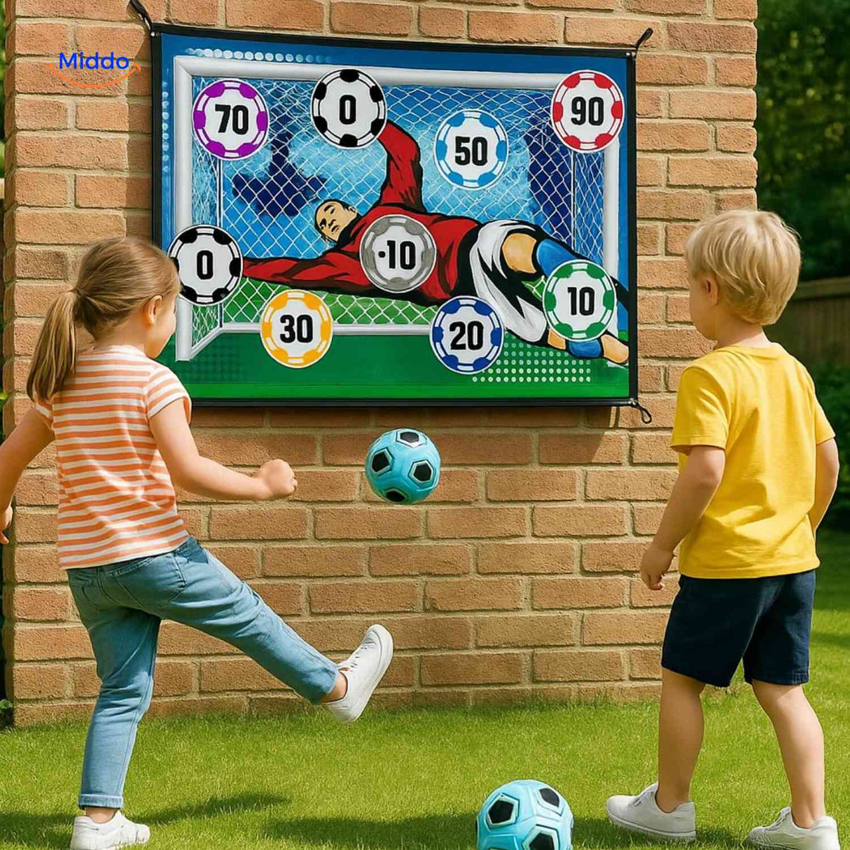 GoalPlay Fußball-Schießwand für das Spielen im Freien - www.middo.de