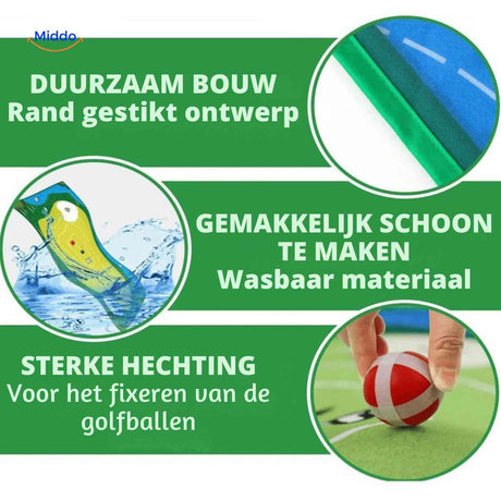 Golfease Matte - langlebige, waschbare Golfspielmatte | www.middo.de