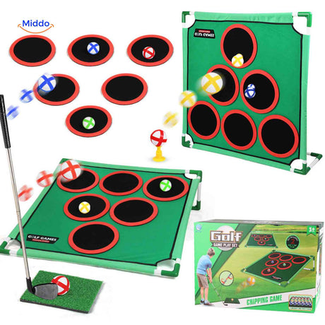 Golforia Spielmatte Golfset mit mehreren Zielen für das Chippen - www.middo.de