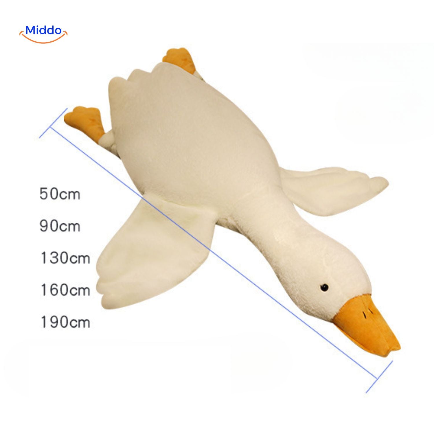 Goosy Kissen Gans mit Flügeln Schlafkissen www.middo.nl