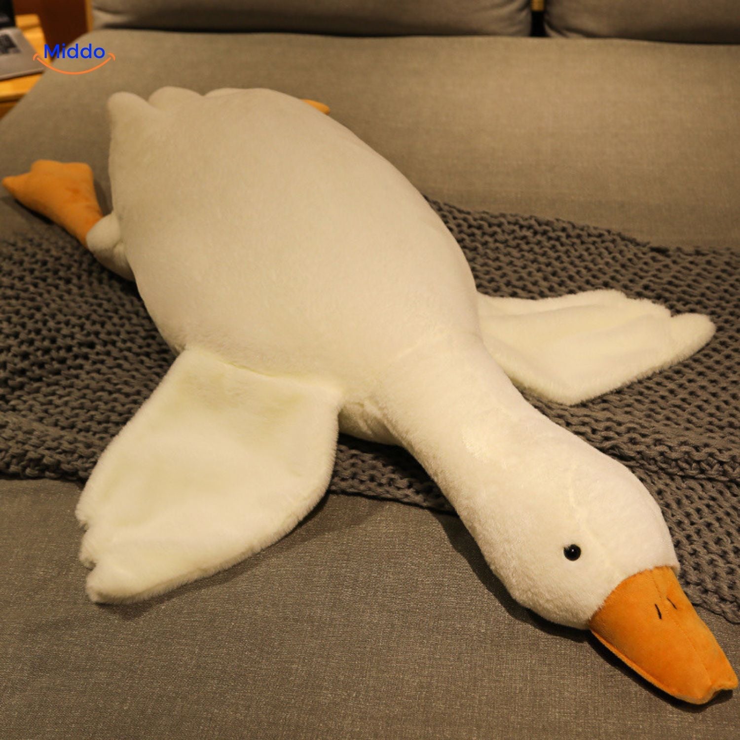 Goosy Kissen Gans Schlaffreund Stofftier mit großen Ohren www.middo.de