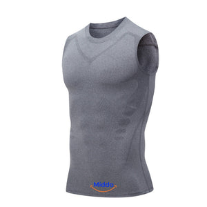 Grau VitaBoost PowerVest Kompressionsshirt