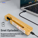 GrillGuard Thermo Superkondensator Schnellladefunktion Bambus-Ladestation www.middo.de