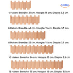 Größen aller PianoKapstokken