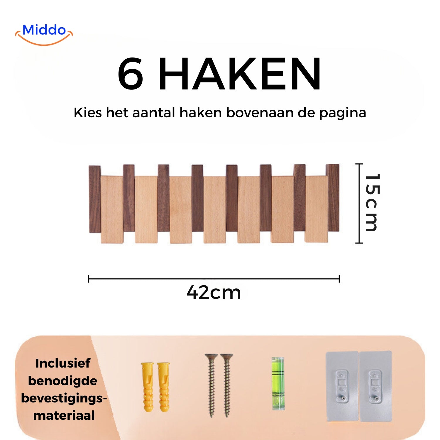 Größen und Montagematerial Klavierkleiderhaken