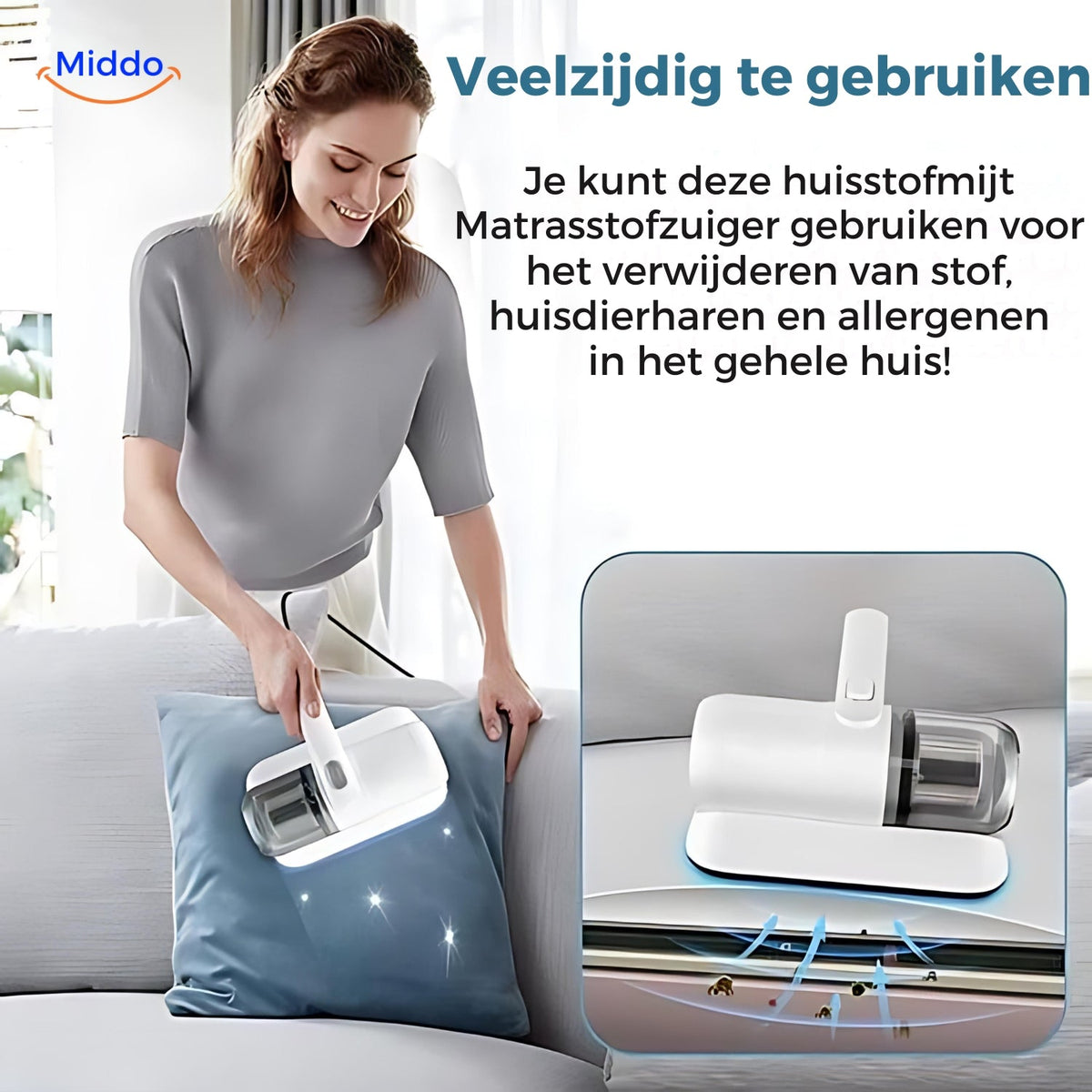 Vielseitige Nutzung des Matratzensaugers im Haus