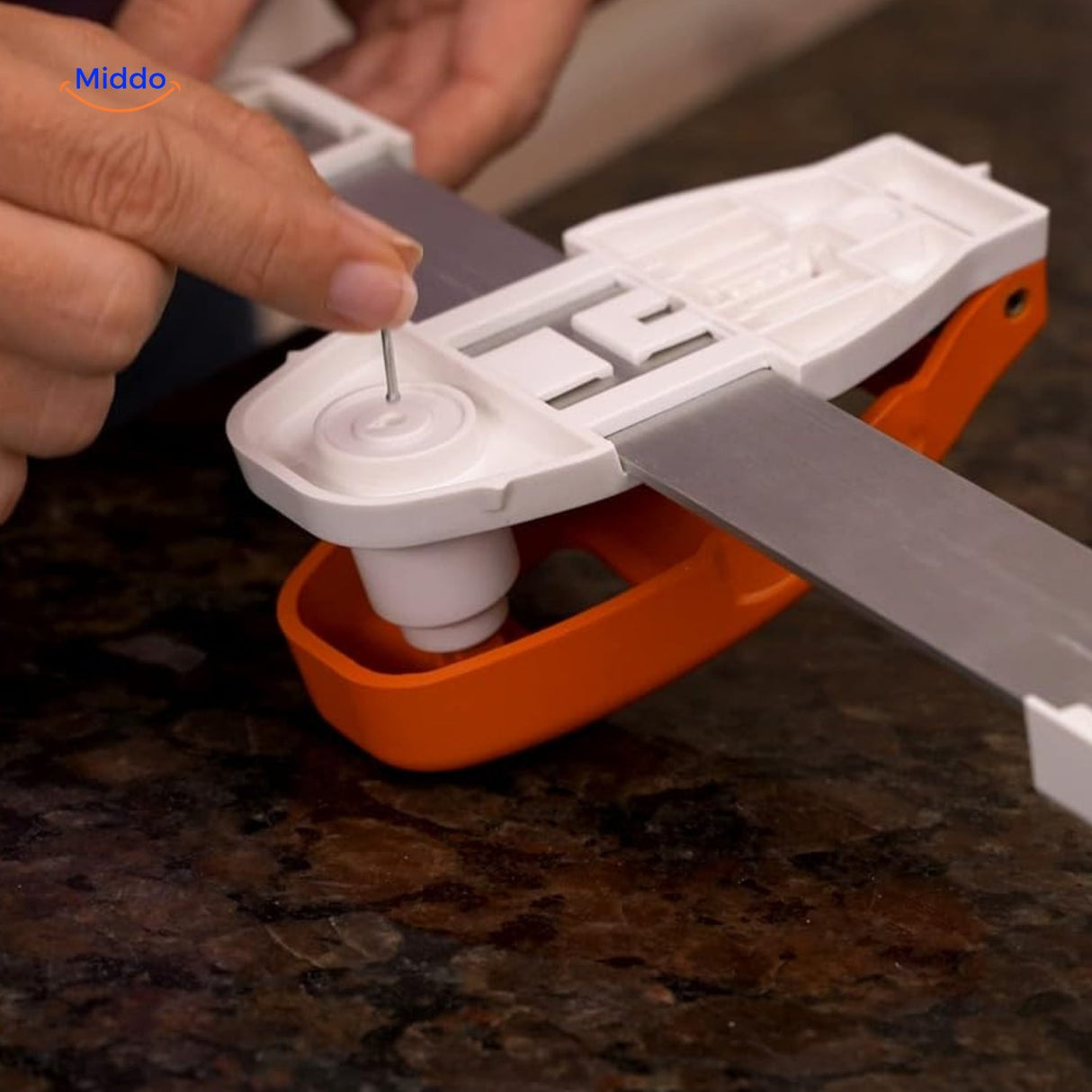 HangingHero Wasserwaagen-Lineal Nagelpositionierer mit integrierter Wasserwaage