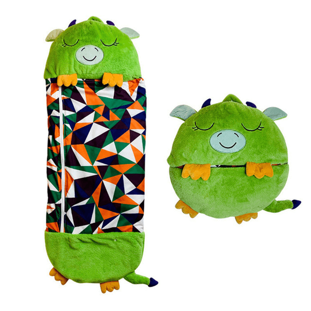Knuffelschlafsack im Drachen-Design für Kinder