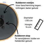 Harmonii KlankOase™ Handpan Trommel – Magisches Klangschalen-Geräusch für Ruhe & Meditation