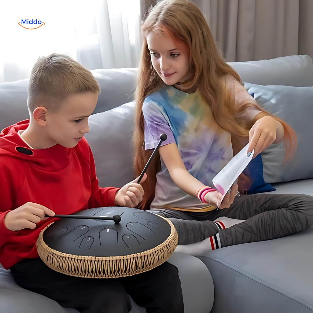 Harmonii KlankOase™ Handpan Trommel – Magisches Klangschalen-Geräusch für Ruhe & Meditation