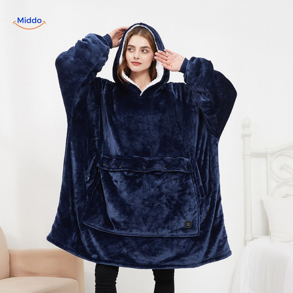HeatCozy 3-Zonen elektrisch beheizter Pullover USB wiederaufladbar Middo