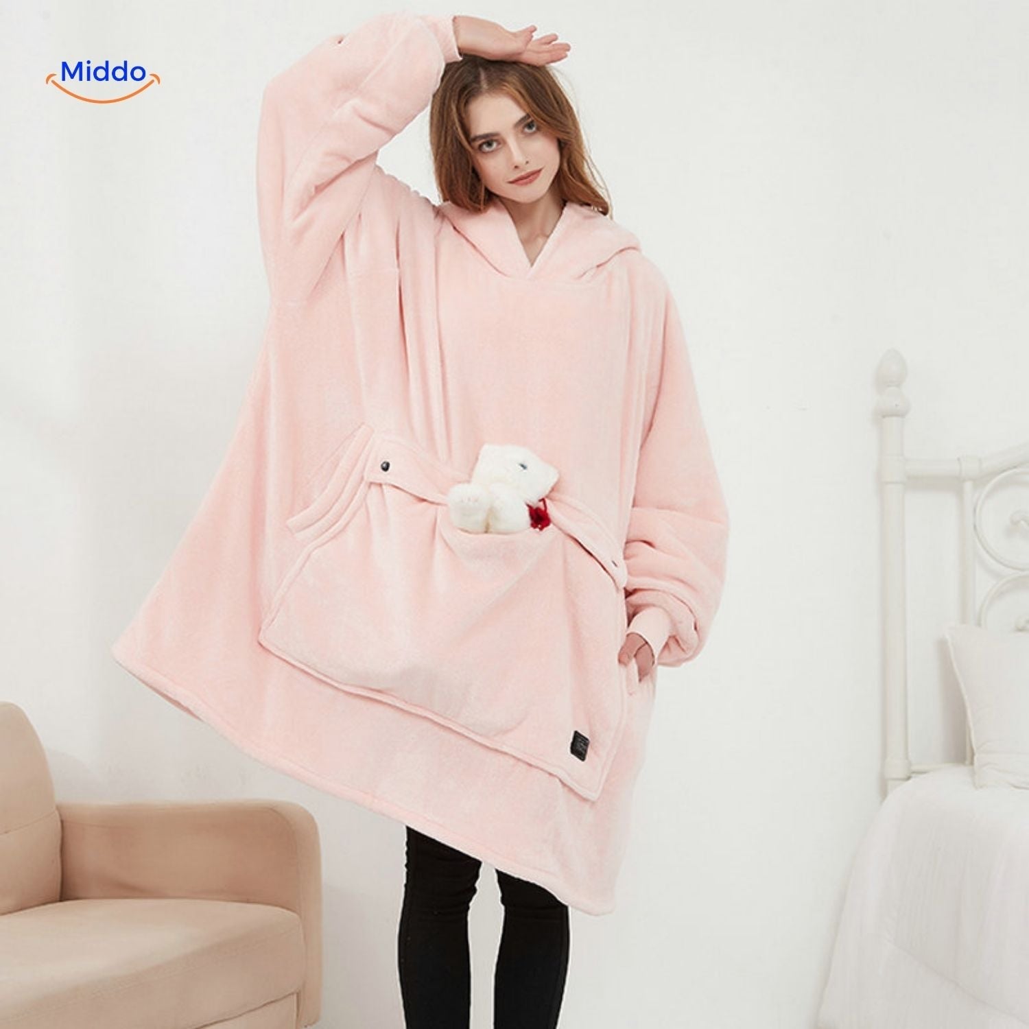 HeatCozy Wiederaufladbarer Heizpullover USB für den Winter Middo
