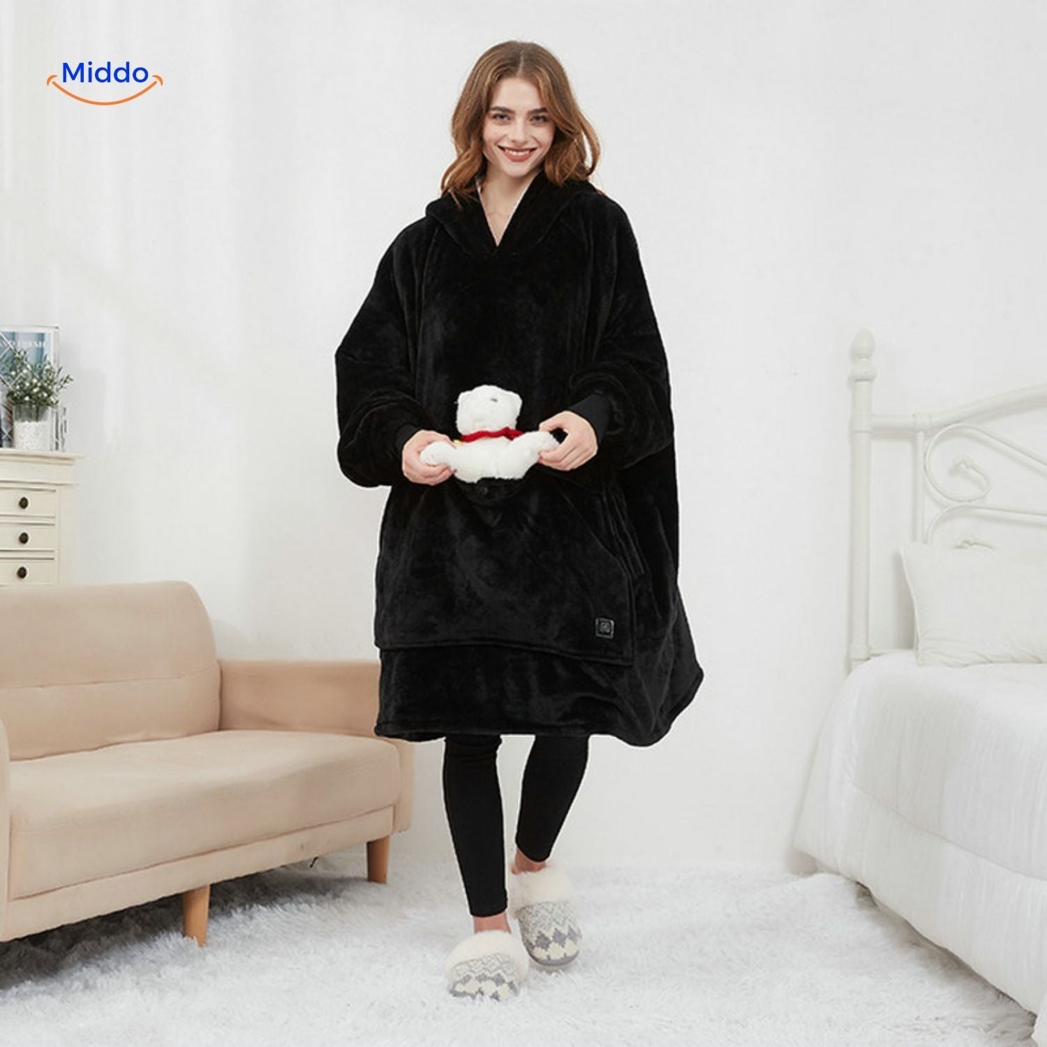 HeatCozy Premium beheizter Pullover mit 3 Zonen Middo
