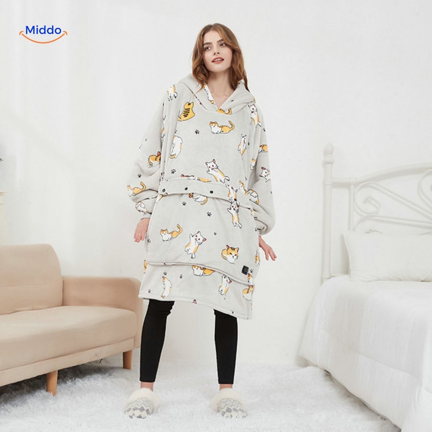 HeatCozy Winter beheizter Pullover mit USB aufladbar Middo