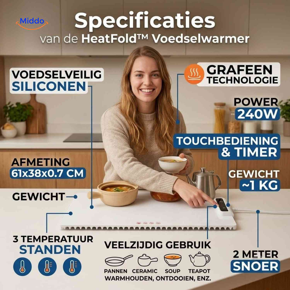 HeatFold™ Speisenwärmer, Produktansicht 08
