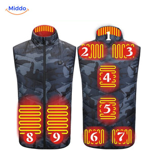HeatGuard beheizte Körperwärmer Camouflage