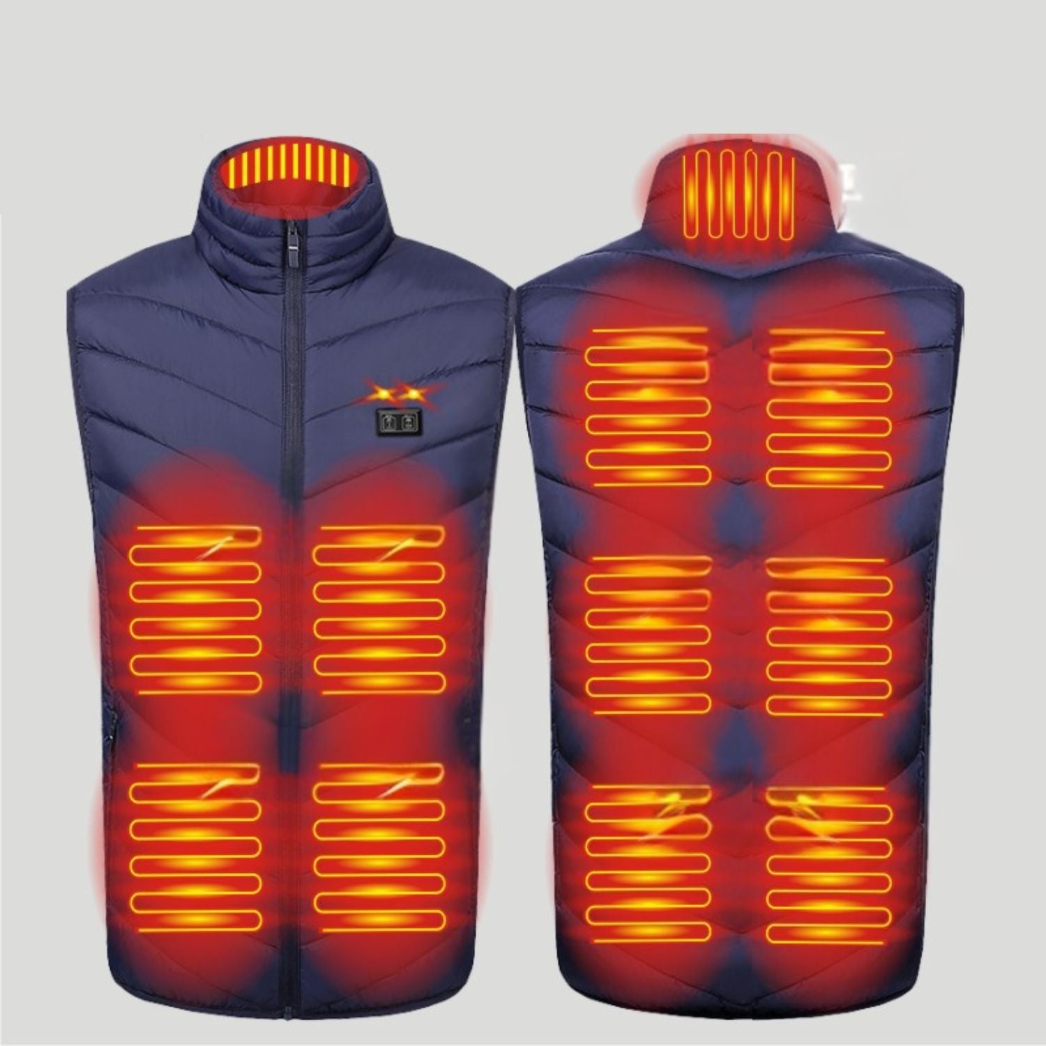 HeatGuard beheizte Weste dunkelblau middo.nl