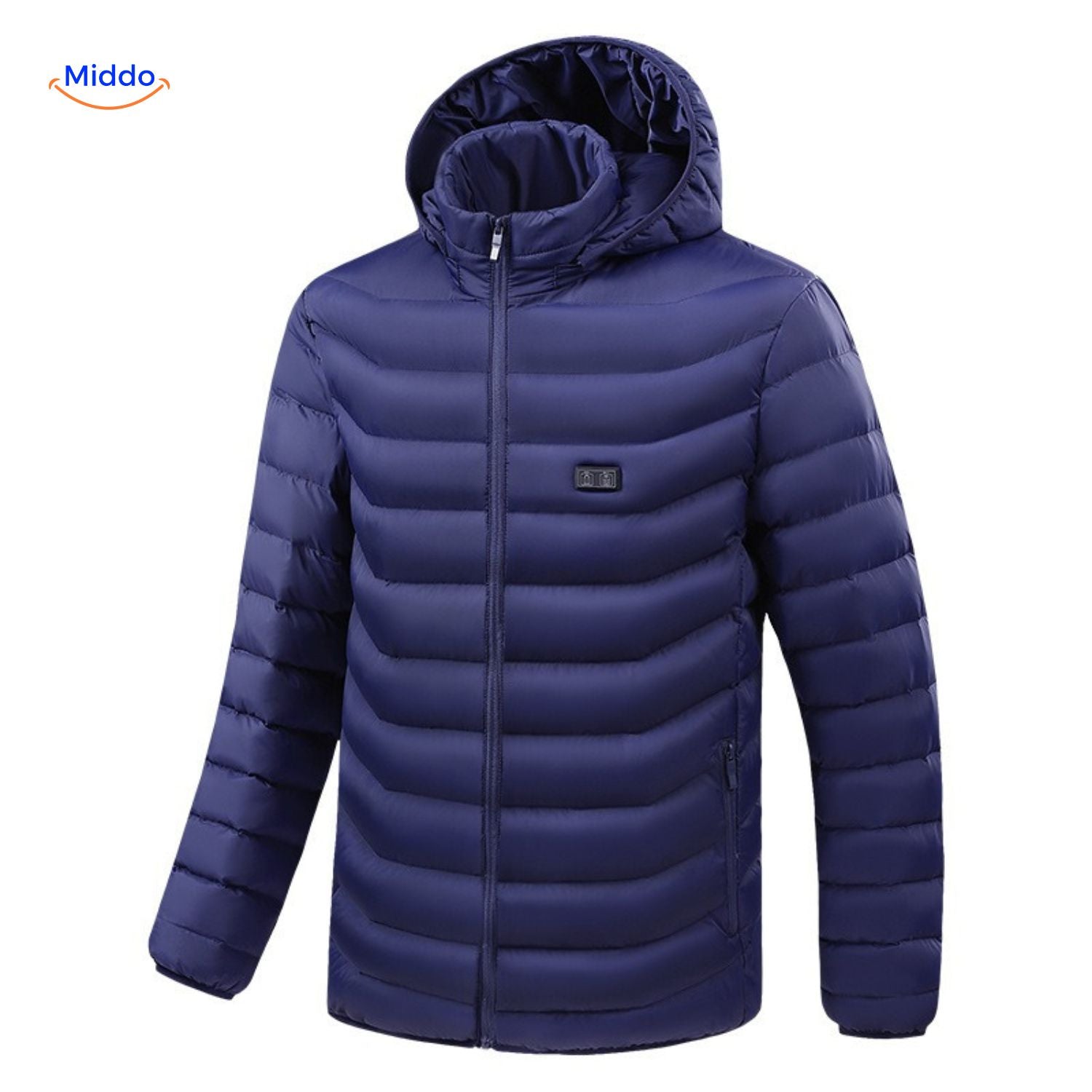 HeatWave Hoodie Komfort Winter Schutz Blau Middo