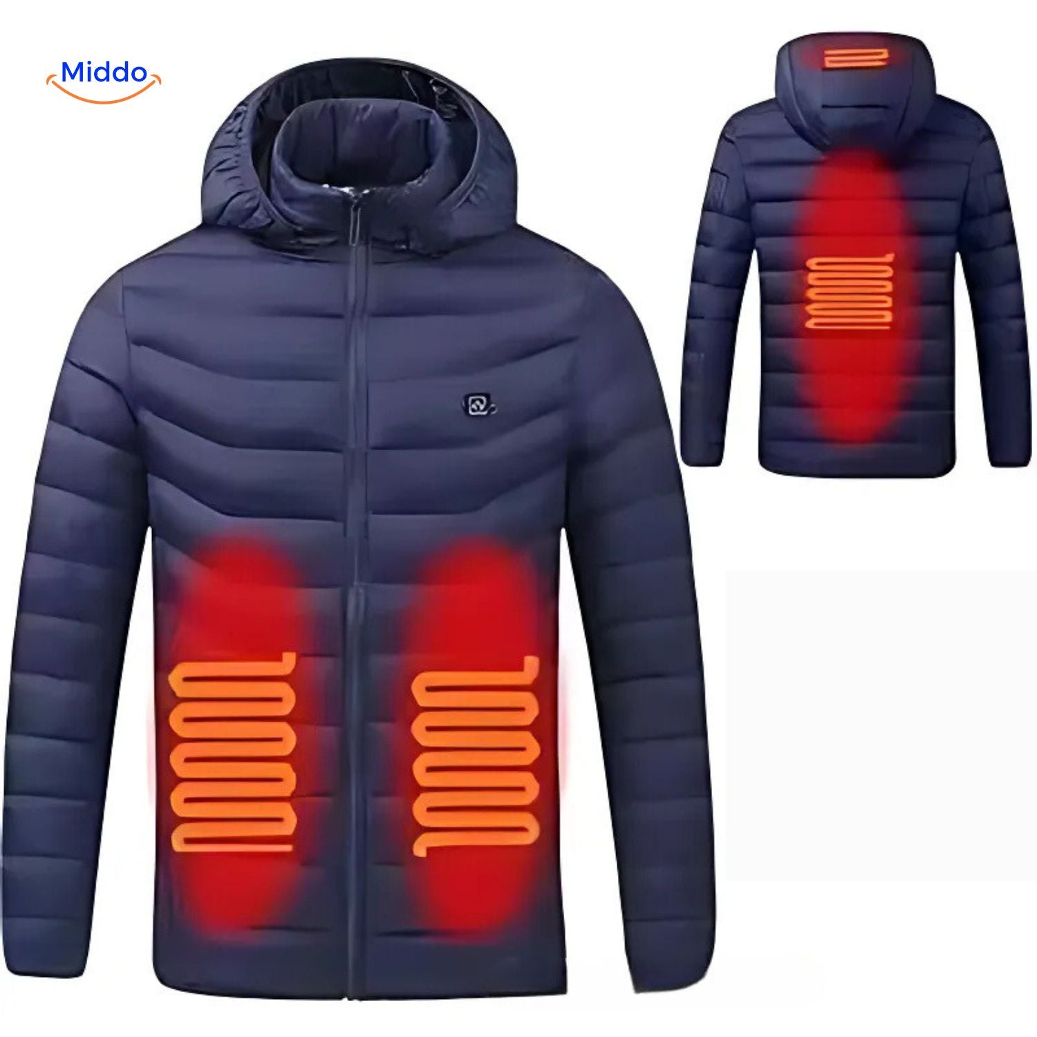 HeatWave Hoodie wattierter Komfort middo