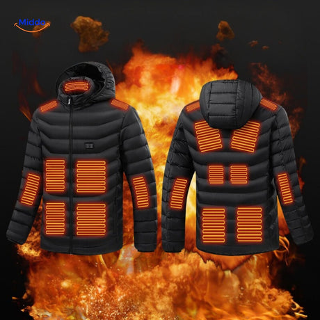 HeatWave Hoodie modisch slim fit middo