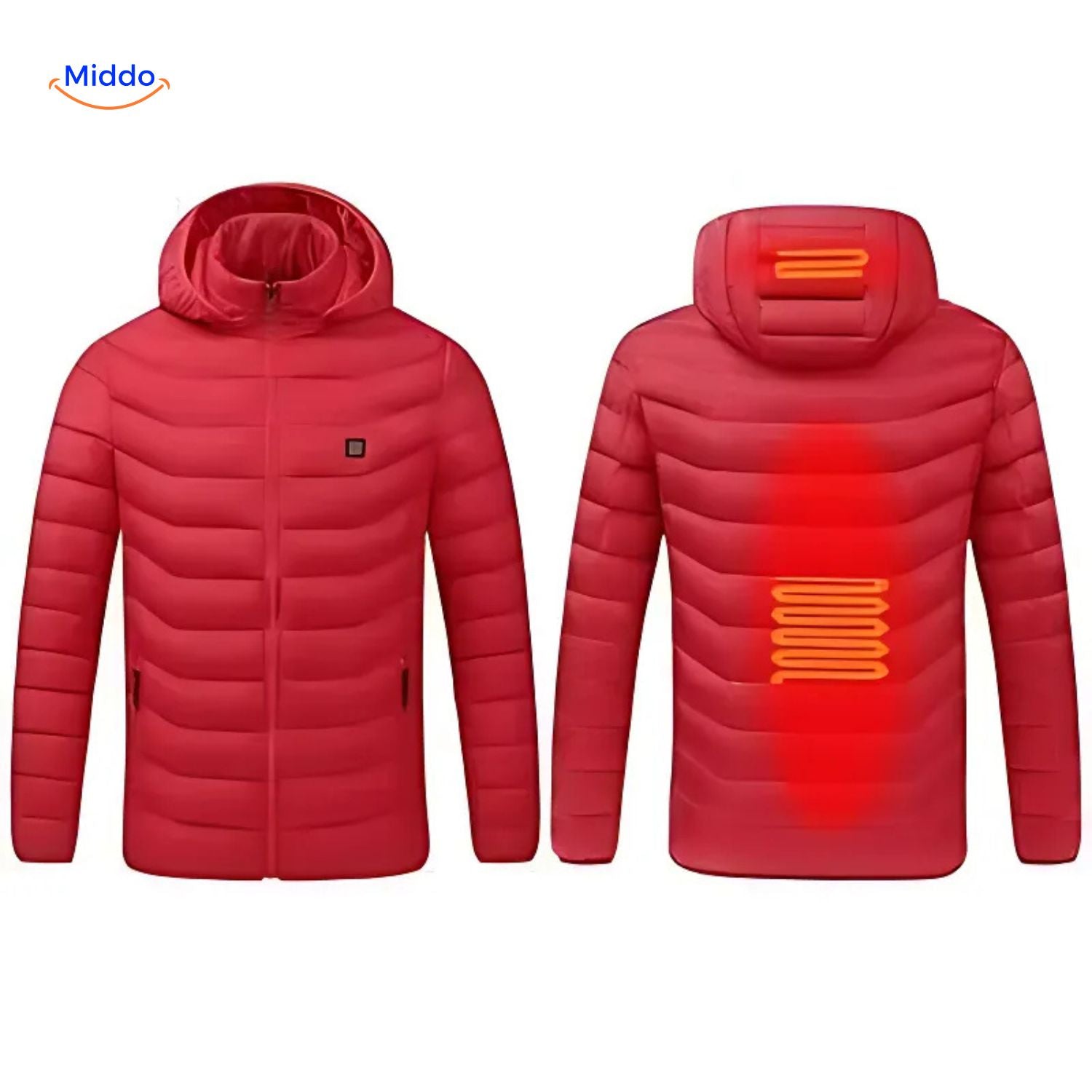 HeatWave Hoodie stilvoller Slim Fit Middo
