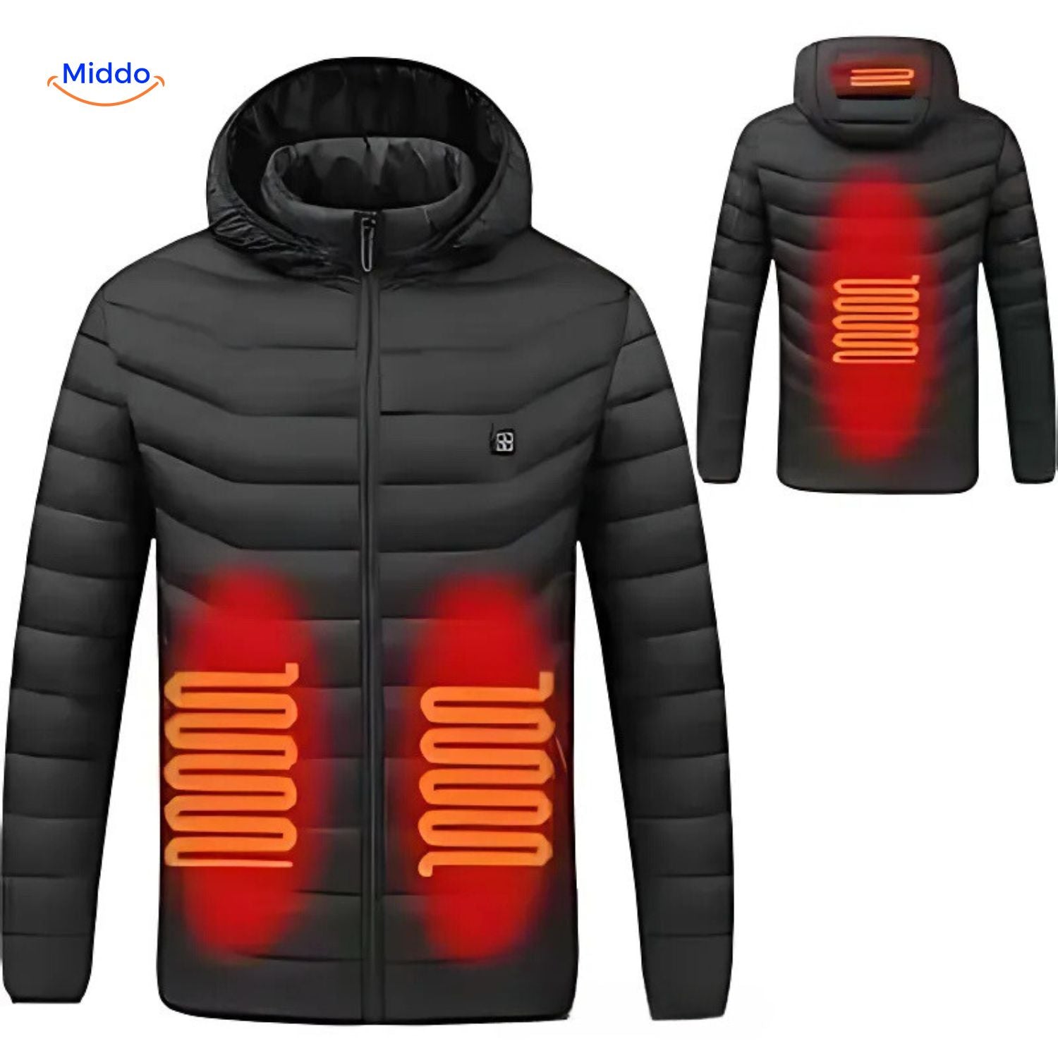 HeatWave Hoodie warme Jacke Winter Middo