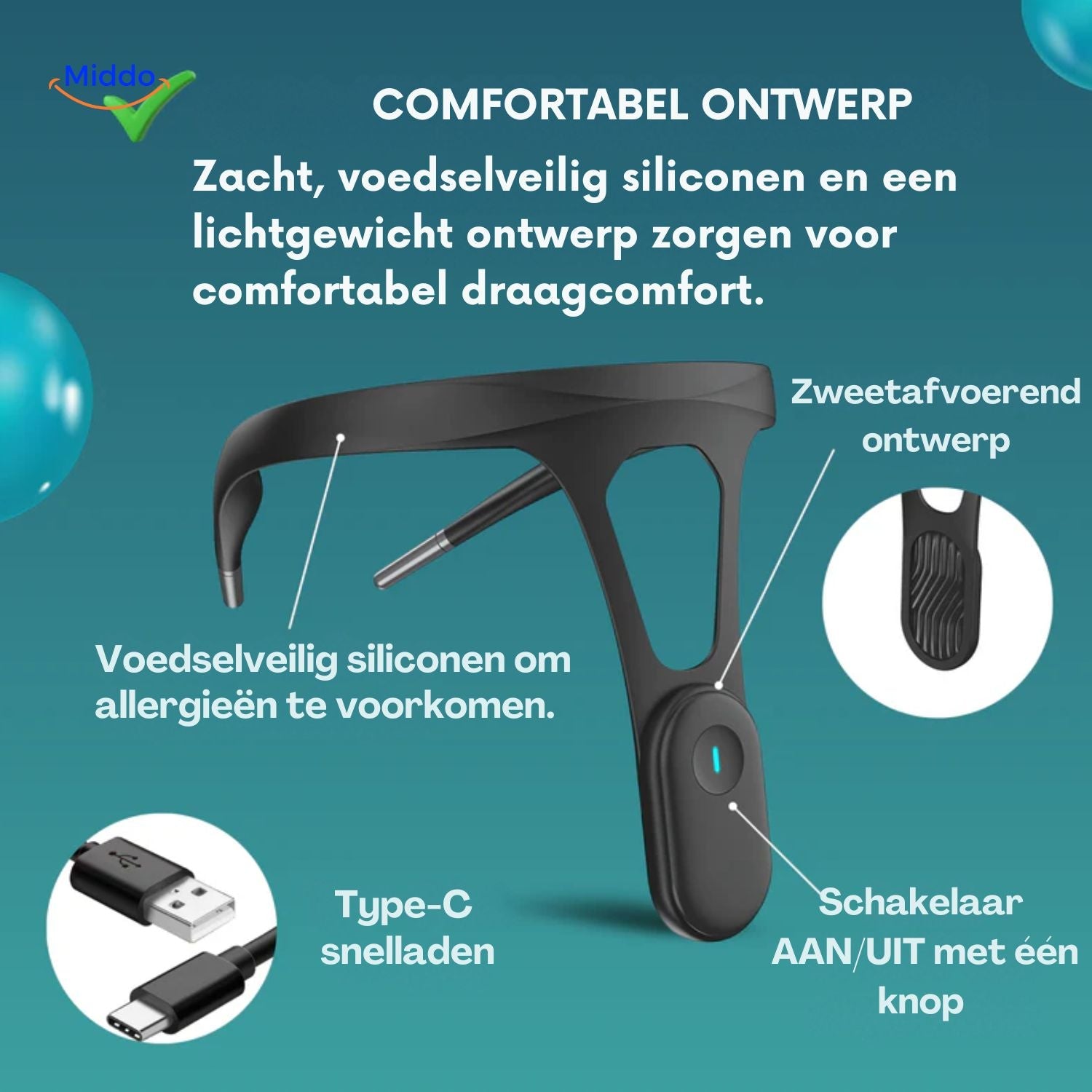 Hipee Smart komfortables Design aus lebensmittelechtem Silikon www.middo.de
