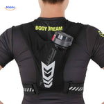 HydroRun Sporttas mit Flaschenhalter und reflektierendem Logo auf der Rückseite www.middo.nl