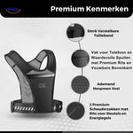HydroRun Sporttas Premium Merkmale mit atmungsaktivem Neopren und Reißverschlusstaschen www.middo.nl