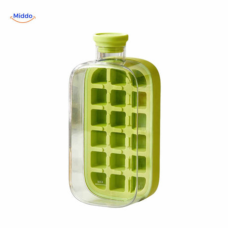 IceNova Flasche Grün Großformat Eiswürfelflasche mit hohem Volumen www.middo.de