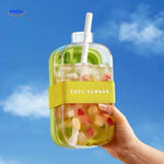 IceNova Flasche Grüne Handflasche mit Limonade und Eisfruchtmix www.middo.de