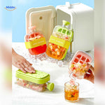 IceNova Flaschenbecher Set mit Kühlschrank, Fruchteis und Ausgießer Flasche im Sommerstil www.middo.de