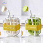 IceNova Flasche Becher zwei Farben verglichen: Weiß und Grün mit Sommerband www.middo.de