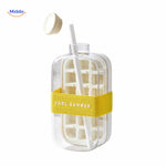 IceNova Flaschenbecher weiß mit Schraubverschluss und Strohhalmband cool summer www.middo.de