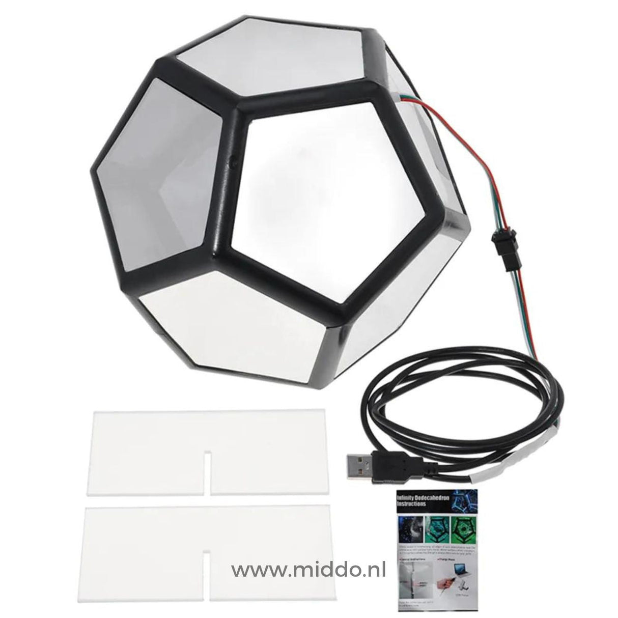 Infinity Light Set inklusive Kabel und Anleitung