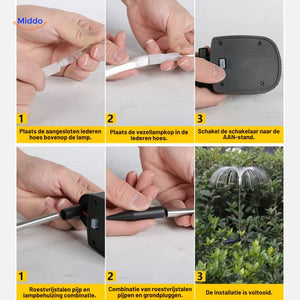 JellyGlow Solar Fontäne Installationsschritte Anleitung