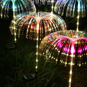 JellyGlow Solar Fontäne mit langen Lichteffekten und mehreren Farben