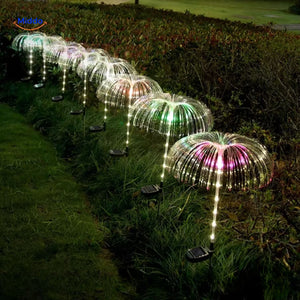 JellyGlow Solar Fontäne mit Lichteffekten und bunten Lampen