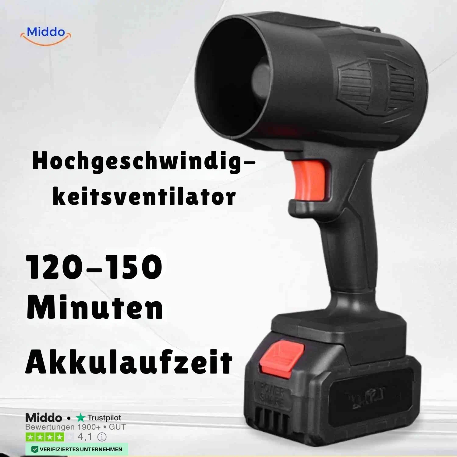 Jetstorm™ Bläser | Leistungsstarker Trockner, Tragbar & Schnell Aufladbar